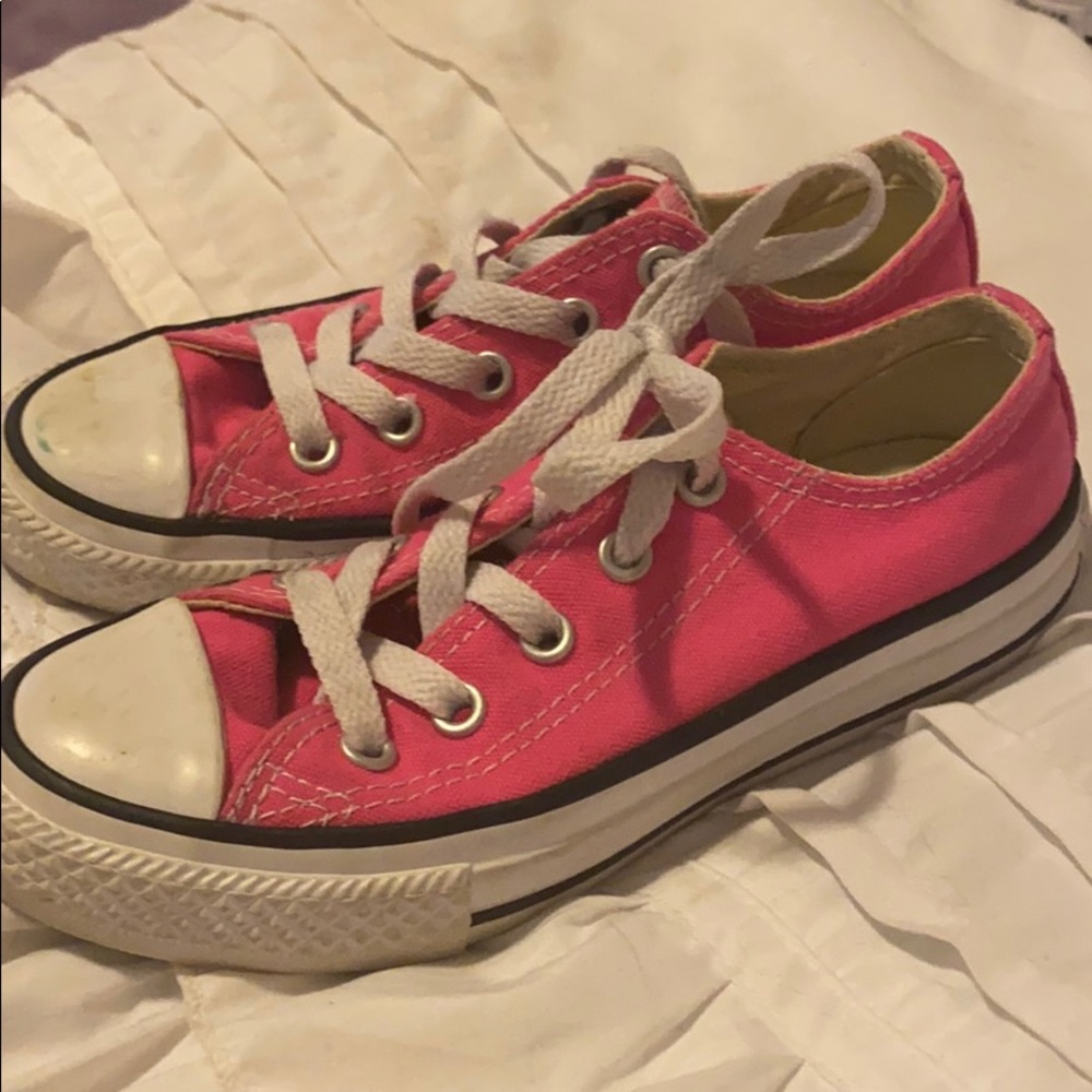 Pink converse kids 12